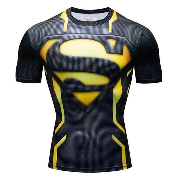 

marvel 3d t shirt men compression short sleeve t-shirt bodybuilding fitness male tshirt homme anime superhero tee size s-3xl, White;black