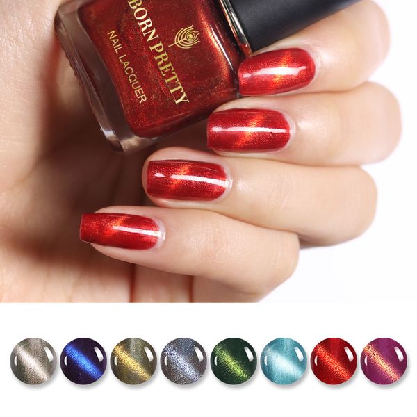 

born pretty 6ml 3d cat eyes nail polish magnetic waterborne odorless manicure nail varnish diy art design