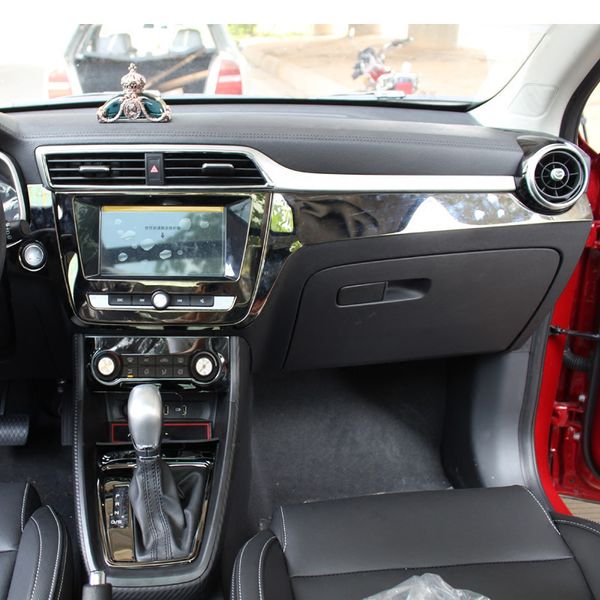 

black item for mg zs 2017-2019 interior trim gear panel decorative frame stainless steel