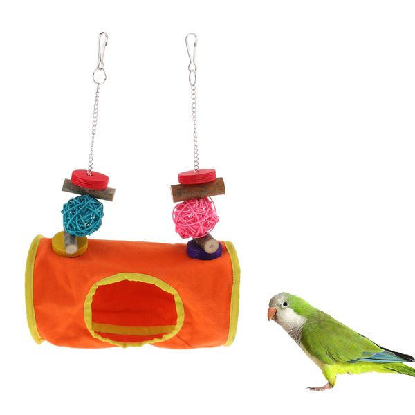

small animals cage hanging toy hammock tunnel for birds, hamster