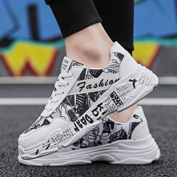 

harajuku autumn vintage sneakers men breathable mesh casual shoes men comfortable fashion tenis masculino adulto sneakers mar20, Black