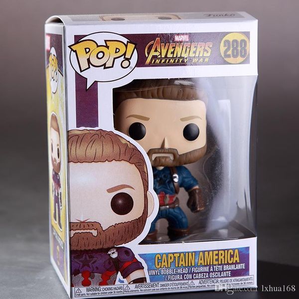 

funko pop captain america action figures ornaments model doll toy home ornaments pvc model kids gifts collection toys lxhua