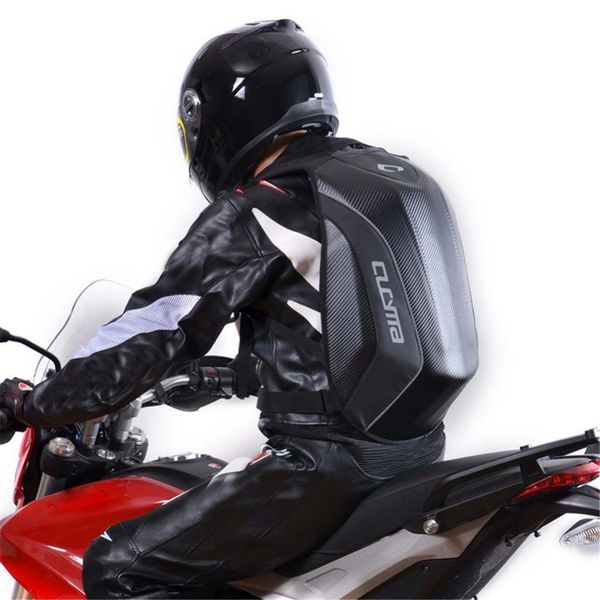 

motorcycle bike hard shell travelling camping cycling backpack bag