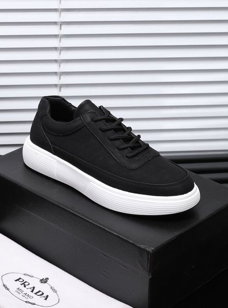 

new style high-end luxury men's casual sports basketball shoes fashion design brand platform lace-up men's shoes black and white h