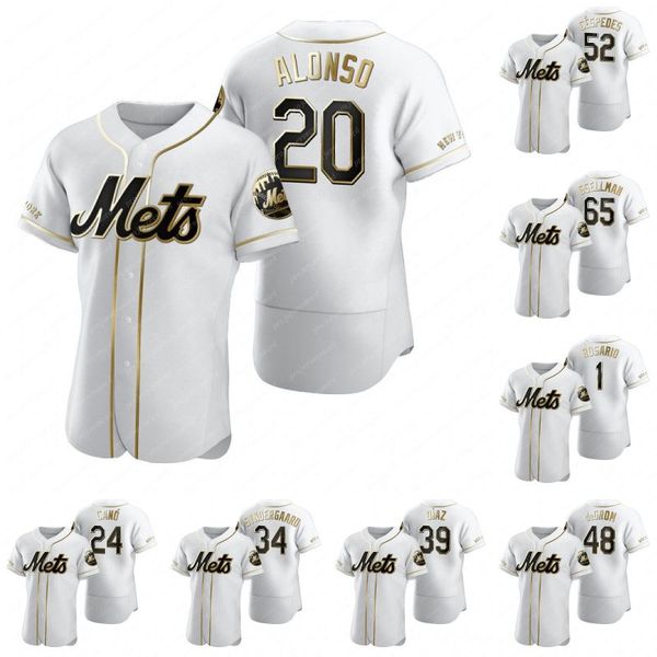 

pete alonso white golden edition jersey robinson cano noah syndergaard edwin diaz jacob degrom yoenis cespedes justin wilson amed rosario, Blue;black