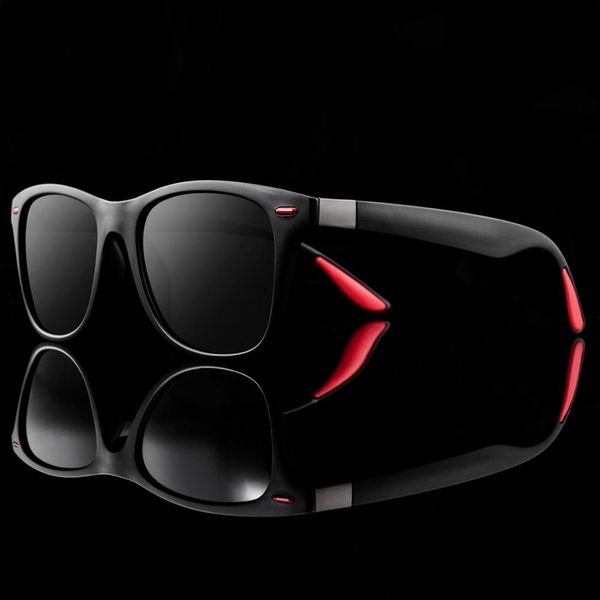 

new classic polarized sunglasses wild square goggles men and women driving sunglasses personality trend sports glasses uv400, White;black