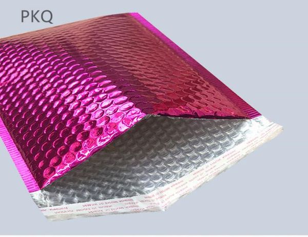 

rose red color foil bubble mailers padded envelopes coloured poly mailers envelope shipping bags 30pcs