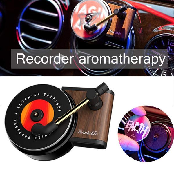 

car air freshener record player car retro creative air outlet conditioning perfume auto interior accessories