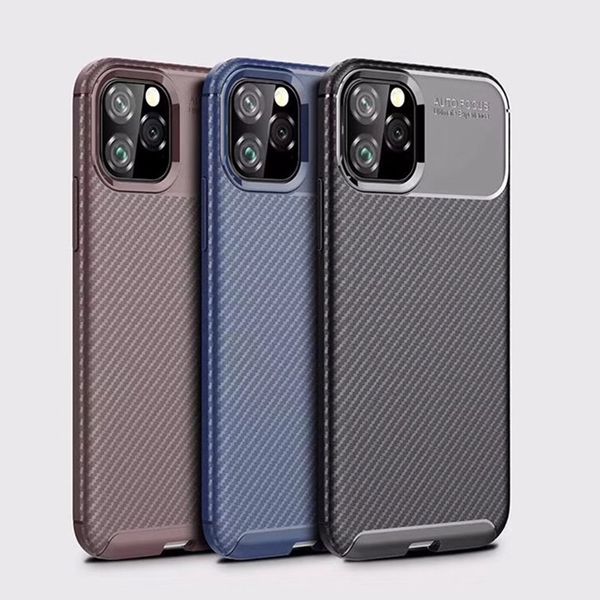 

carbon fiber for iphone 11 pro max xr xs max x 6s 7 8 plus case shockproof soft silicone tpu cover for samsung note9 s8 s9 s10 note10
