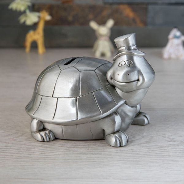 

zinc alloy craft longevity turtle money box creative turtle money box children gift teenage ninja coin bank