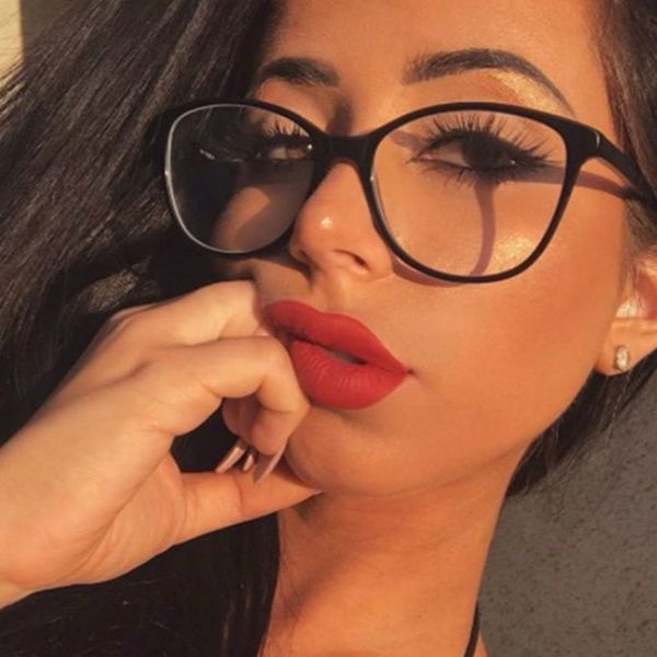 

higodoy spectacle black frame women glasses frame clear lens men brand eyewear optical frames myopia nerd black eyeglasses, Silver