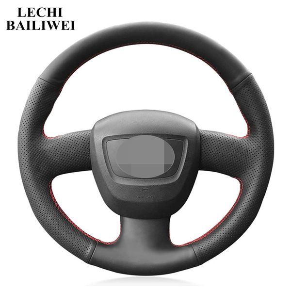 

artificial leather black diy steering wheel cover for seat exeo 2009-2012 a4 (b8) 2005-2012 a5 2008-2012 a3 (8p) 2006-2013
