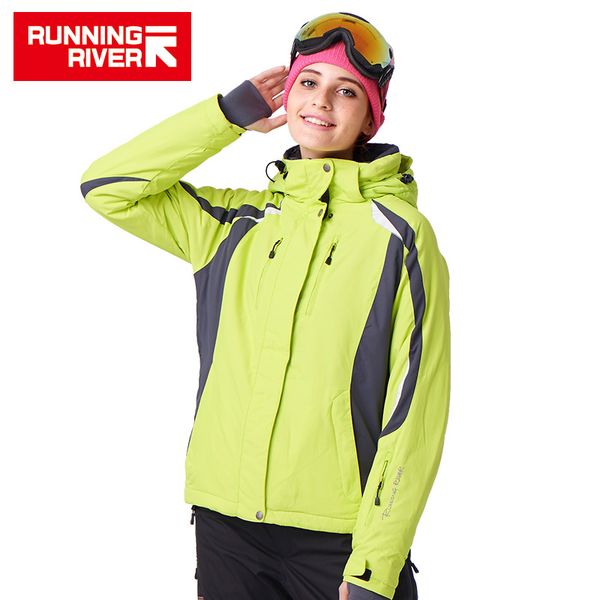 

running river brand ski jacket waterproof women ski coat warm skiing snow jacket women jackets #j1118