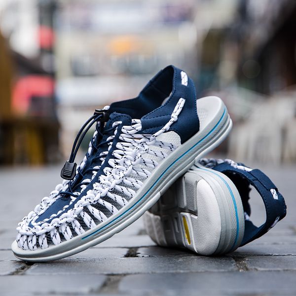 

summer sandals woven women's sandals for men wear-resistant breathable hollow hole shoes new fashion 6 color