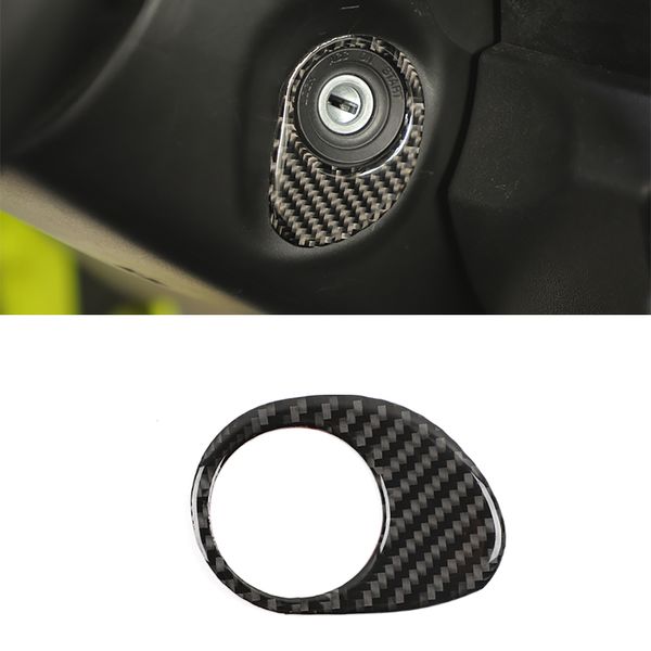 

ignition switch decorative stickers for jimny 2019+ car interior accessories soft carbon fiber look 1pcs/1set car styling