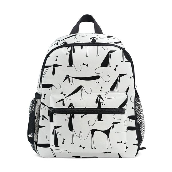 

alaza рюкзак девушки doxie dog printing школьные сумки для детей школьный мини-мешок с книгой детский рюкзак детские сумки