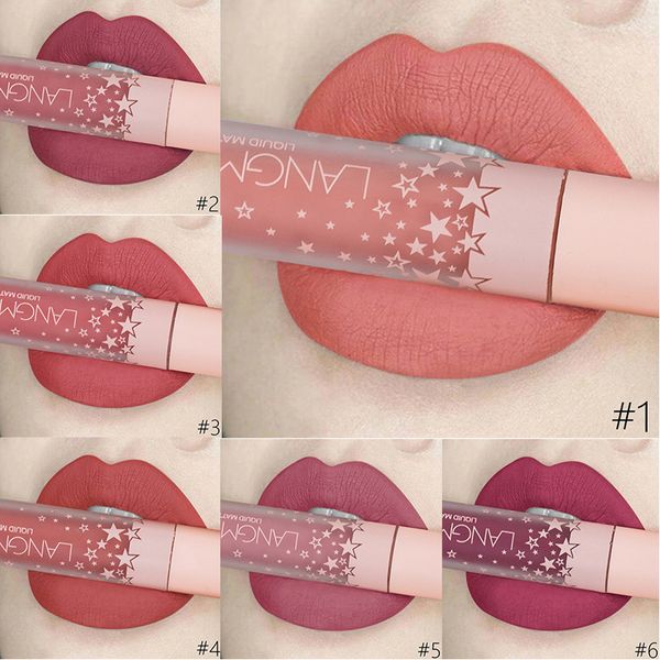 

12 ве matte lipstick водонепѬониаемй non-stick cup lasting liquid lipstick комеика stars pink ladies cosmetics б