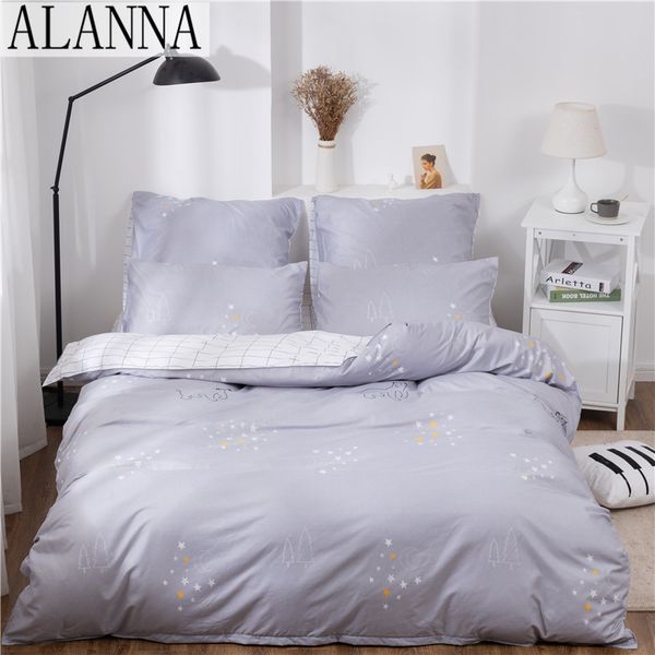 

alanna x-1021 printed solid bedding sets home bedding set 4-7pcs lovely pattern with star tree flower