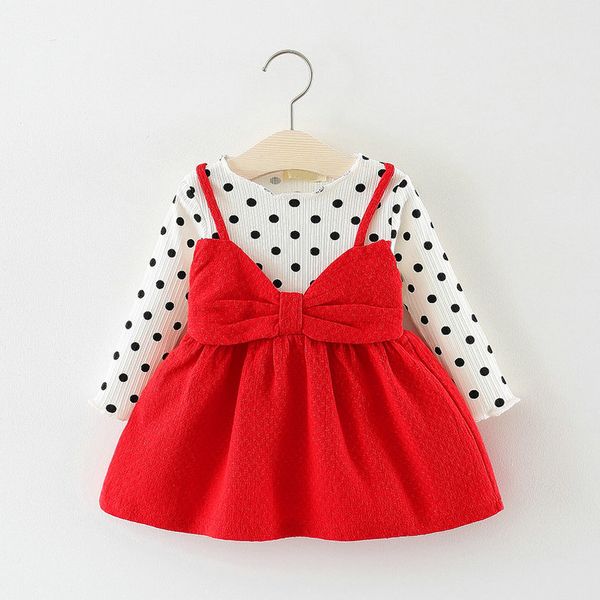 Vestito da principessa per neonate neonate Vestito da bambina per bambini Vestito a maniche lunghe