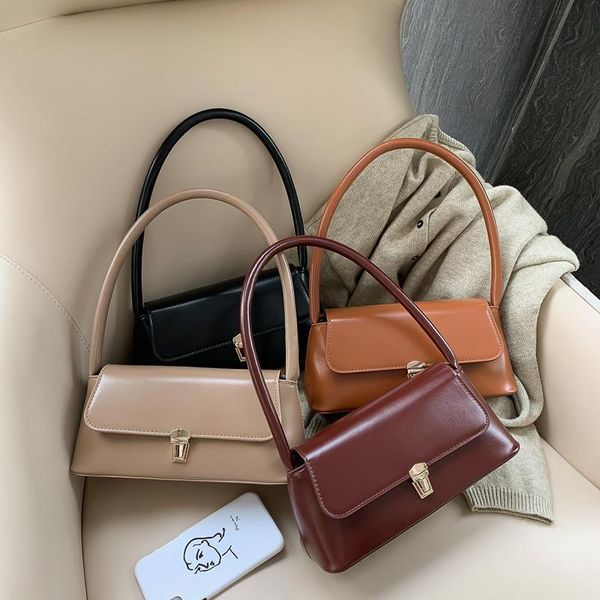 

solid color pu leather handbags for women 2020 shoulder bag female small elegant totes lady handbag luxury hand bag