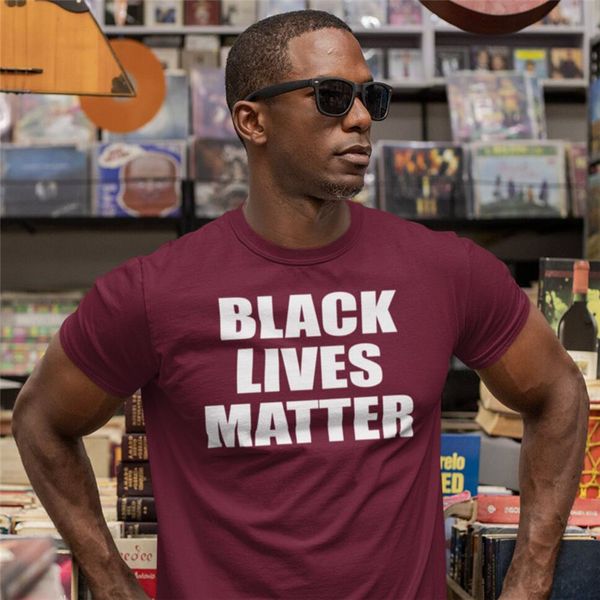 

letter print black lives matter man's t shirt fashion t-shirt men women short-sleeve black lives matter men's t shirts, White;black