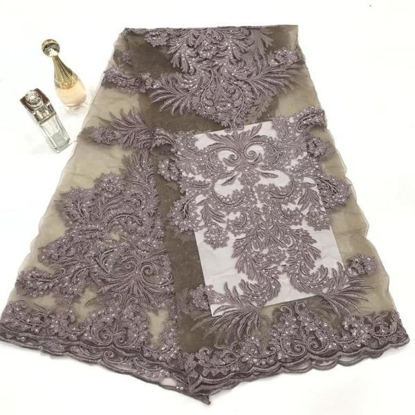 

2020 new design african lace fabric wholesale french lace fabric nigerian tulle sequins zp1154, Pink;blue