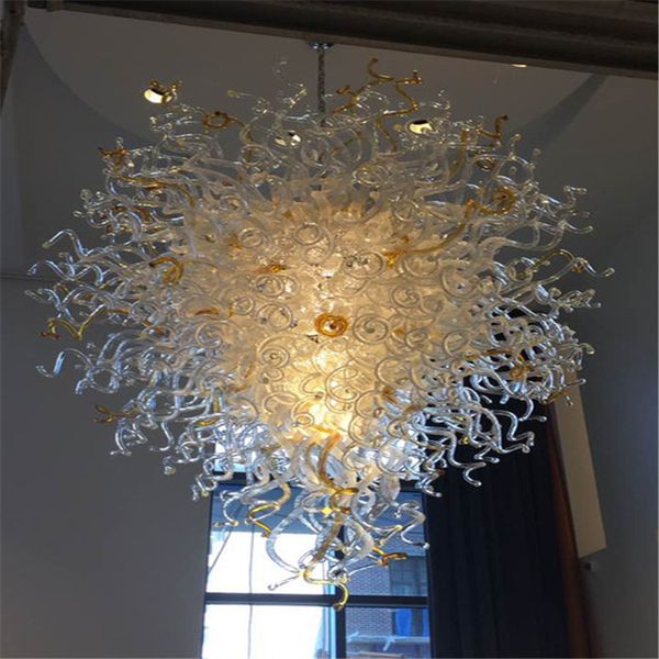 

modern design handblown glass balls chandelier delicate design floral artistic glass chandelier light fixture with plate