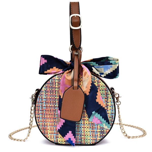 

handbags women bag 2019 beach summer rattan fashion ribbon weave bag ladies shoulder straw casual dropship