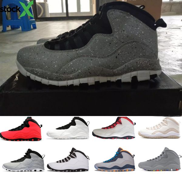 

designer shoes 10 cement mens basketball shoes 10s westbrook i'm back steel grey white bobcats men trainers sports sneakers size us 8-1