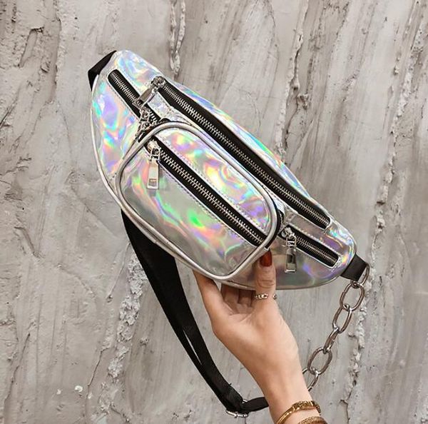 

wholesale handbags purses wholesale women waist bag pu new fashion crossbody bag laser shoulder bags