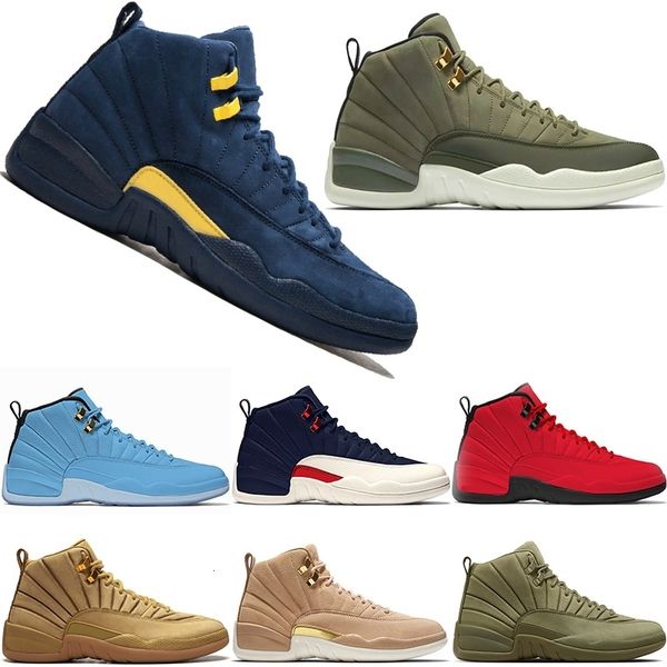 

мужские 12 класс 12с мичиган 2003 года быков вмф колледж университета глубокий королевский синий vachetta тренеры спорт кроссовки размер 41