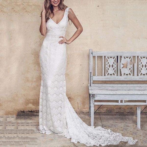 

casual dresses elegant lace v neck backless wedding party dress women sheath sleeveless spaghetti strap maxi vestido de fiesta noche, Black;gray
