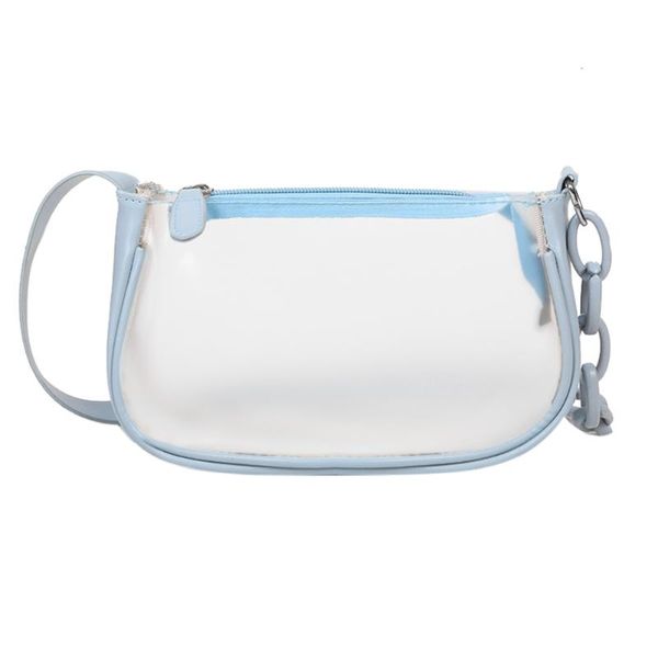 

women casual transparent pvc handbag purse ladies classic texture creative design chic leisure totes travel shoulder bags