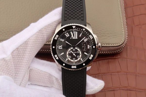 

jj w7100056 montre de luxe rubber watchband 1904 a ps mc automatic mechanical movement watches waterproof designer watches, Slivery;brown