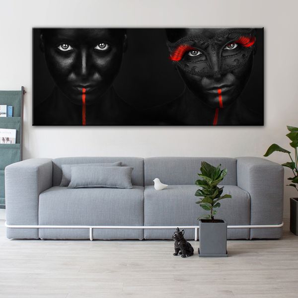 2019 African Makeup Girl Wall Posters And Prints Modern Pop Art