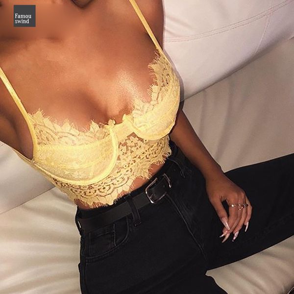 

цвета шнурка верхней части бака женщин мода 6 дамы цветочные бретели топ цветочные вышивки crop tops blusas drop доставка, White