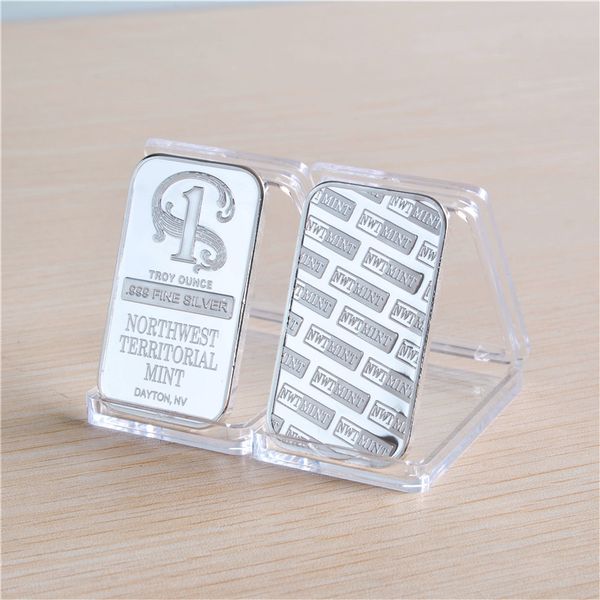 

50pcs/lot 1 oz bmerican silver bar northwest territorial silver bar silver coin crafts