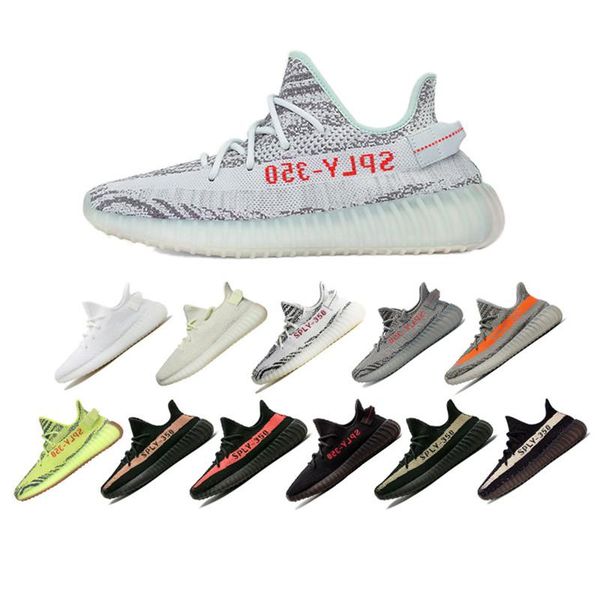 

2019 men ca ual hoe tatic reflective e ame zebra tatic cream white black bred running hoe women port neaker with box