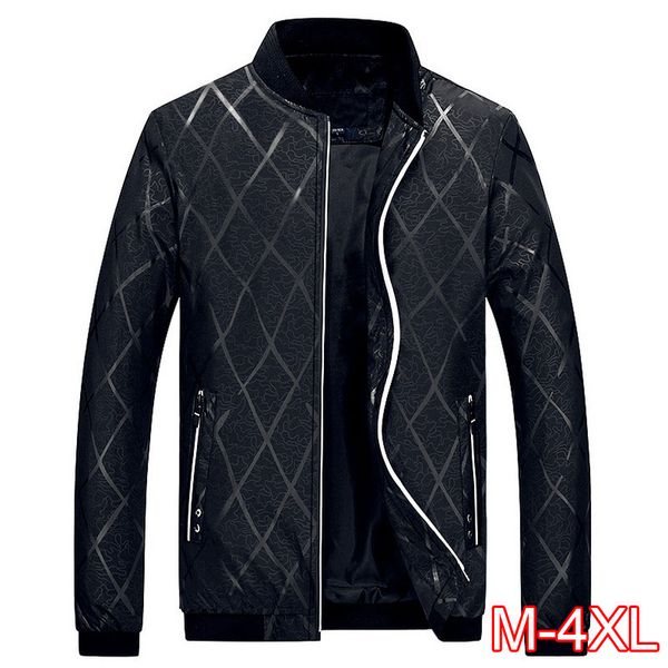 

2020 new men's jacket autumn spring fashion baseball jackets male casual slim fits coat brand clothing m~4xl, Black;brown