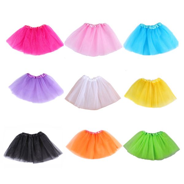 

Baby Girls Skirt Translucent 3-Layer Net Yarn Children Dance Skirt Girl's Ball Gown Skirts Girls Sport Tutu Skirt