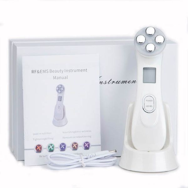 

5 in1 rf&ems radio mesotherapy electroporation face beauty pen radio frequency led pn face skin rejuvenation remover wrinkle