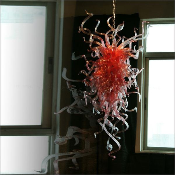 

air shipping 100% mouth blown borosilicate pendant lamps hanging led artistic blown customized color glass chandeliers for bedroom decor