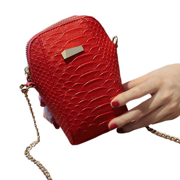 

banabanma women handbag fashion wearable pu satchel mini shell handbag crocodile pattern chain strape single shoulder bag zk40