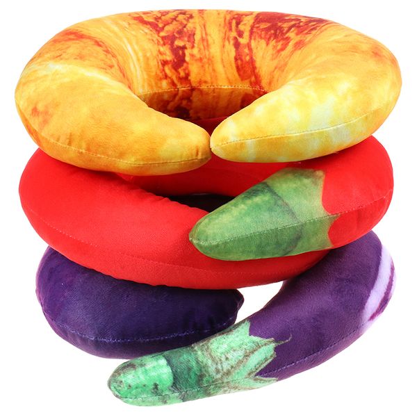 

40cm neck pillow chili eggplant croissant plush toy plush toy cushion
