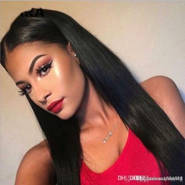 Black Wig In The Bangs Hairstyle Long Straight Hair Realistic Face Repair European And American Wigs Wig For Sale Synthetic Wig Dye From Zznysm6