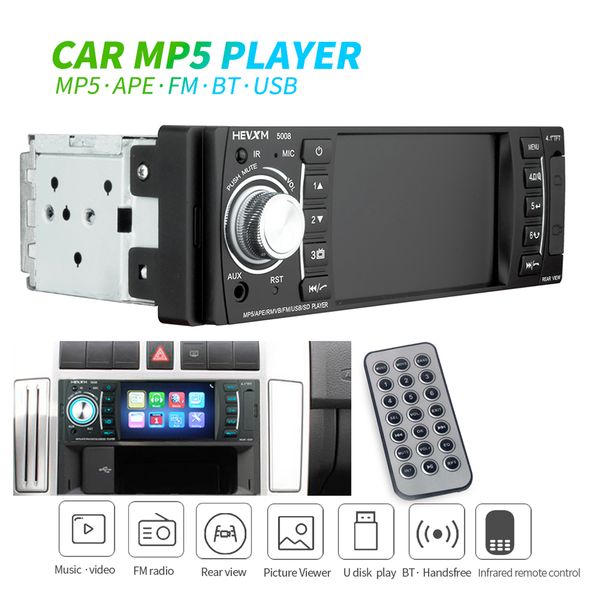 

car video player 4.1" tft lcd screen car mp4 mp5 player bluetooth stereo radio fm sd / mmc / usb without rear view camera