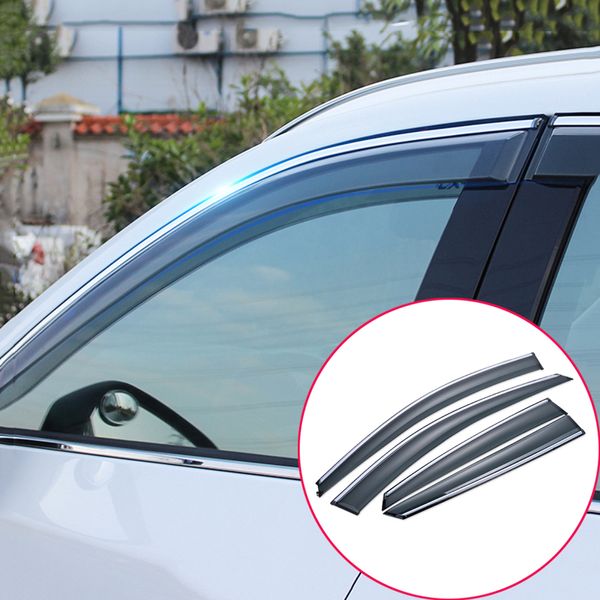 

fit for mazda cx-5 cx5 2017-2018 acrylic windows side clip on rain wind vent visors 4pcs set car styling accessories