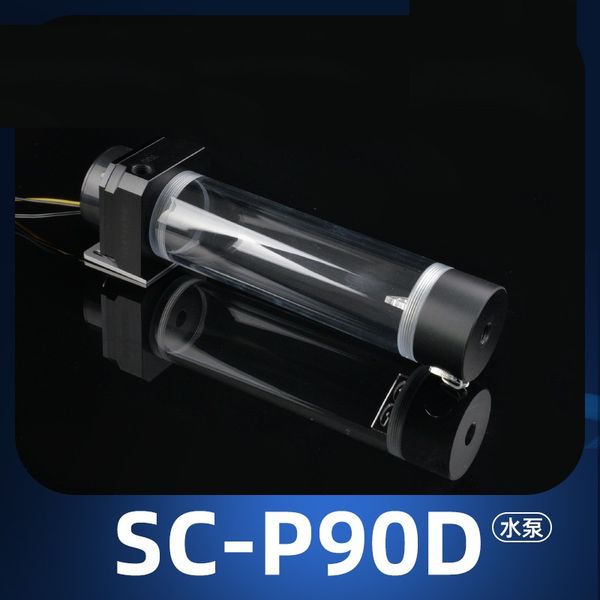 

combo pump + reservoir maximum flow lift 5 meters 1300l/h compatible cover radiator water tank /total length