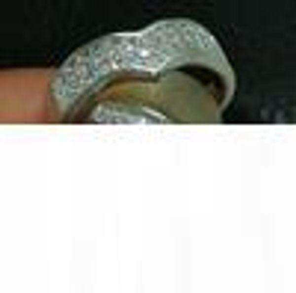 

size 6 7 8 9 10 luxurious jewelry set 10kt white gold filled white z wedding ring set gift, Silver