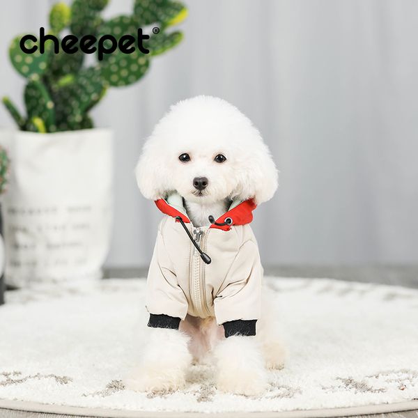 

cheepet контрастного цвета перезагрузки костюм изображения 4 ноги хлопок-проложенный одежды с капюшоном